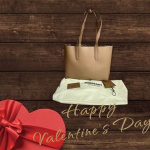 NWOT Burberry Embossed monogram Tote